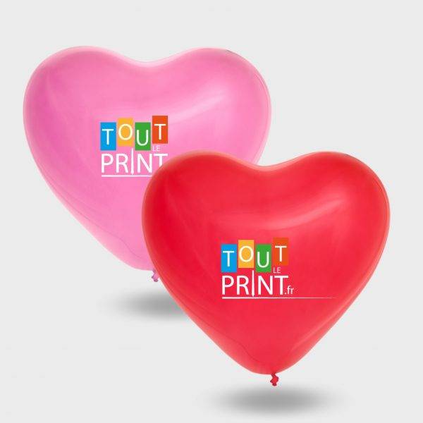 Ballons en coeur personnalisé - Ballons