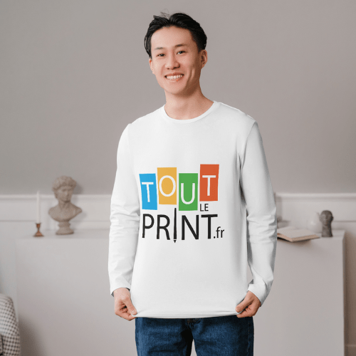 Budget T-shirt à manches longues en coton personnalisé - Tee Shirts