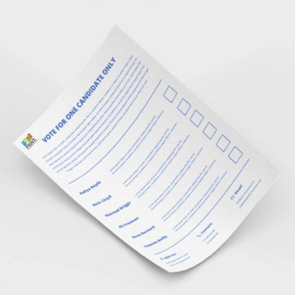 Bulletins de vote, Circulaires et Professions de foi personnalisé - Objets Publicitaires