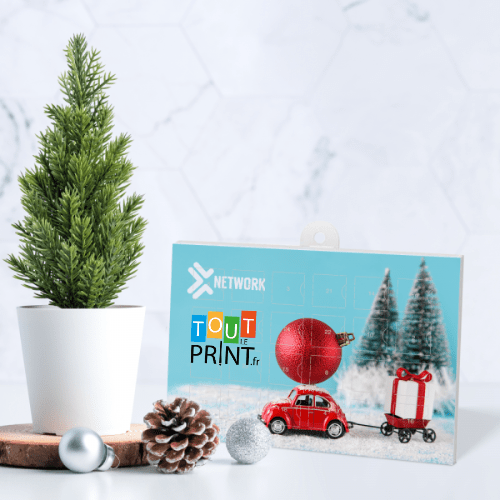 Calendrier de l'Avent format paysage personnalisé - Calendriers