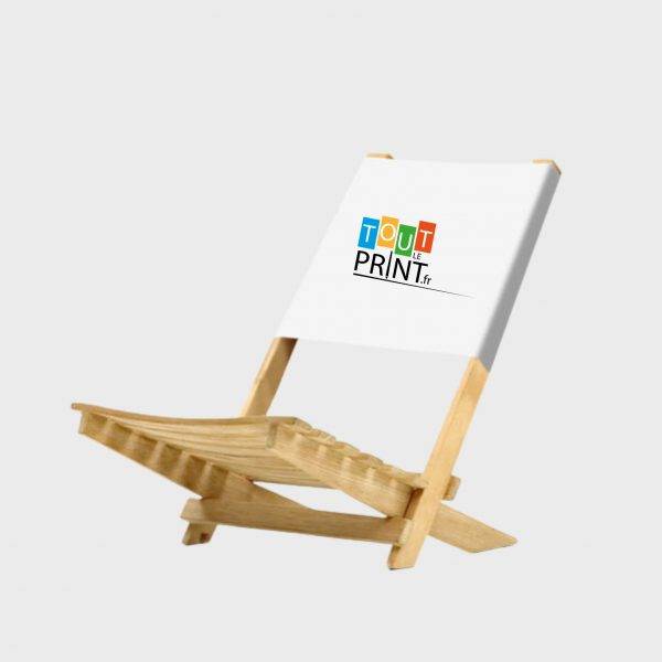 Chaises de plage bois personnalisé - Articles de plage