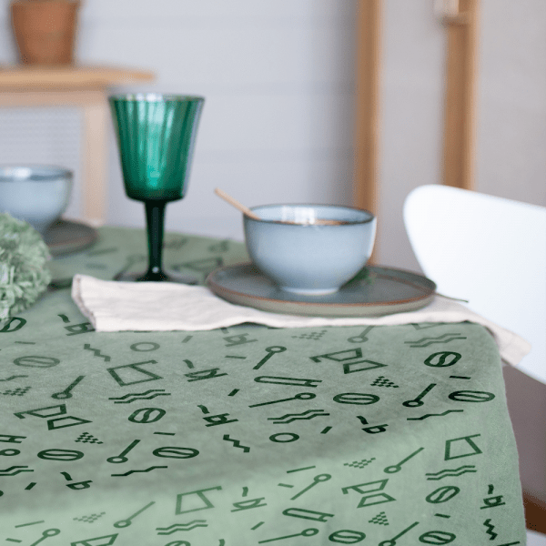 Nappe de table ronde personnalisé - Habitat