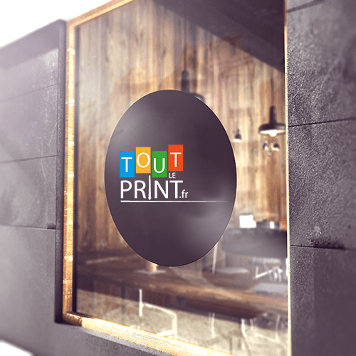 Stickers vitrine personnalisé - Adhésifs grand Format