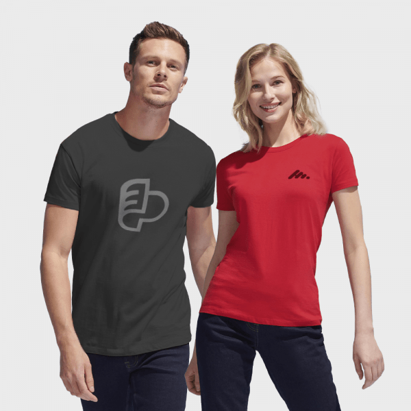 T-shirt basique à col rond (grandes quantités) personnalisé - Tee Shirts