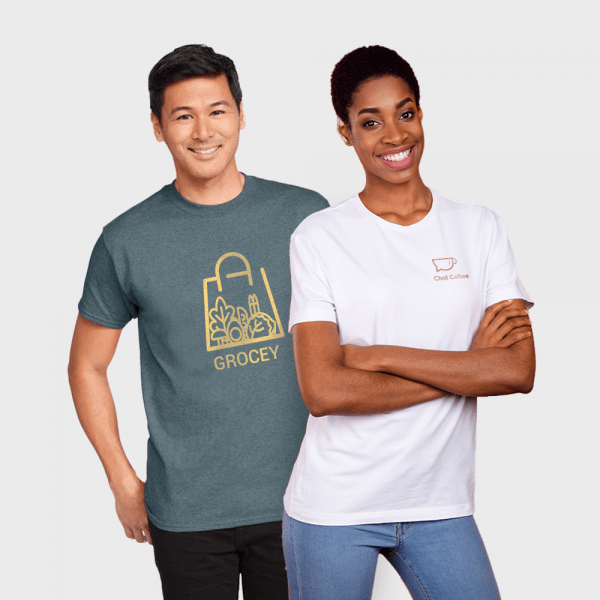 T-shirt basique à col rond Unisexe personnalisé - Tee Shirts