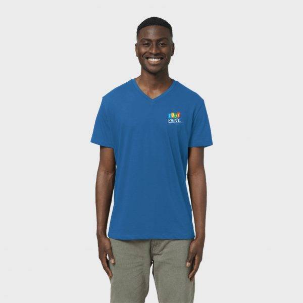 T-shirt durable col V homme personnalisé - Tee Shirts