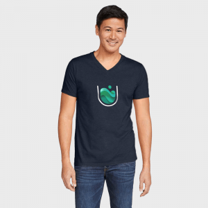 T-shirt semi-ajusté col V homme personnalisé - Tee Shirts