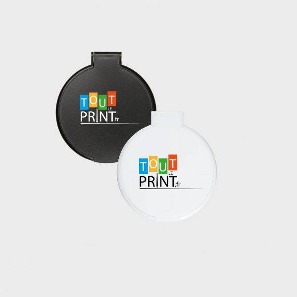 Petit miroir rond personnalisable et publicitaire