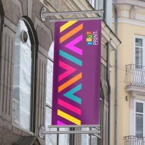 Bâches murales, enseigne drapeau bache tendue personnalisé - Bache