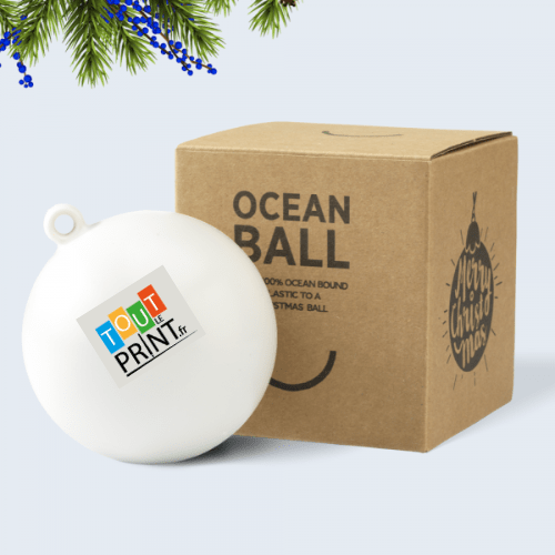 Boules de Noël recyclées personnalisé - Décoration Noël