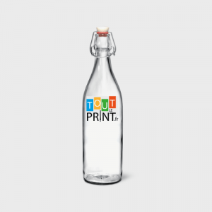 Bouteilles rondes à bouchon mécanique personnalisé - Bouteilles