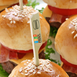 Brochettes alimentaires en Bambou personnalisé - Objets Publicitaires