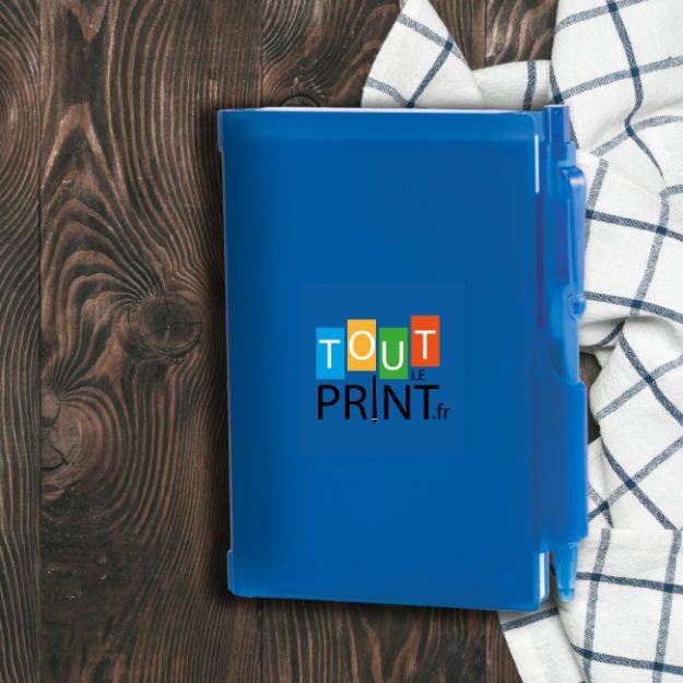 carnet A7 PVC avec stylo tout le print