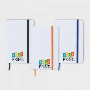 Carnet A6 blanc personnalisé - Carnets