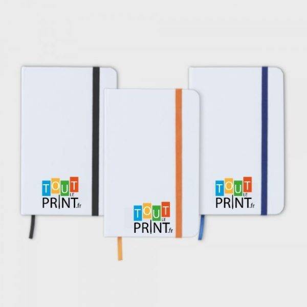 Carnet A6 blanc personnalisé - Carnets