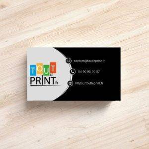 Cartes de visite avec pelliculage personnalisé - Cartes de visite