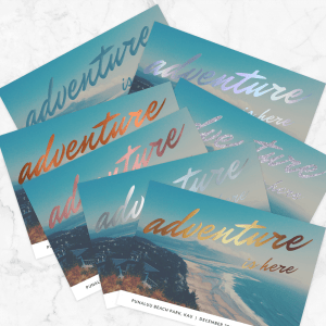 Cartes postales avec finition deluxe personnalisé - Objets Publicitaires