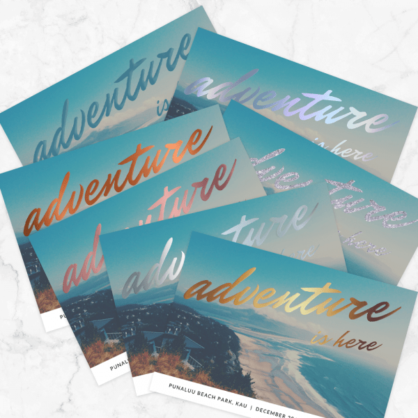 Cartes postales avec finition deluxe personnalisé - Objets Publicitaires
