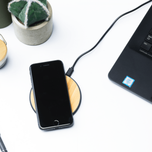 Chargeurs sans fil en bamboo 10W (Sur Devis) personnalisé - Chargeur sans fil