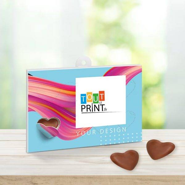 Coeurs en chocolat personnalisé - Bonbons au chocolat