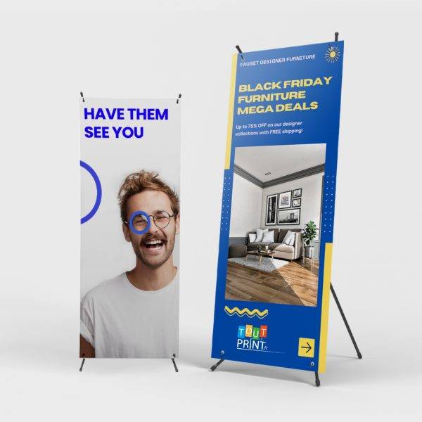 Kakémono X-banners personnalisé - Objets Publicitaires