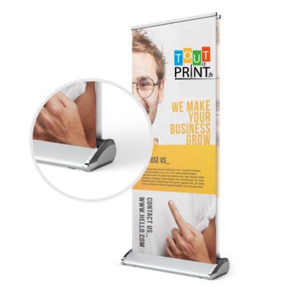 Kakémonos roll-up recto-verso personnalisé - Imprimerie