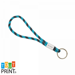 Lanière de poignet avec porte-clés personnalisé - Evenementiel / marketing