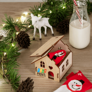 Maison de Noël miniature personnalisé - Décoration Noël