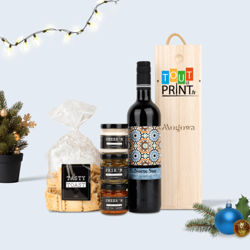 Noël Boîte à cadeaux Boîte à vin personnalisé - Décoration Noël