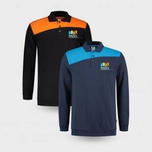 Polo à manches longues bicolore personnalisé - Polos