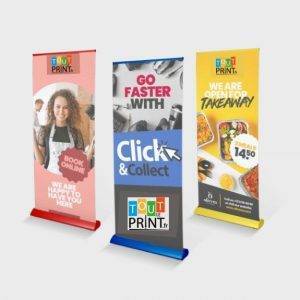 Roll-up à base colorée personnalisé - Imprimerie