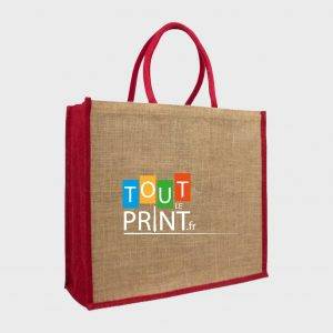Sac en toile de jute coloré personnalisé - Sacs