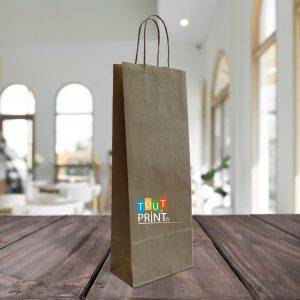 Sacs kraft bouteille de vin personnalisé - Bouteilles