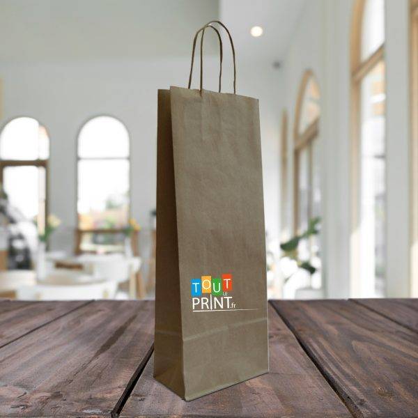 Sacs kraft bouteille de vin personnalisé - Bouteilles