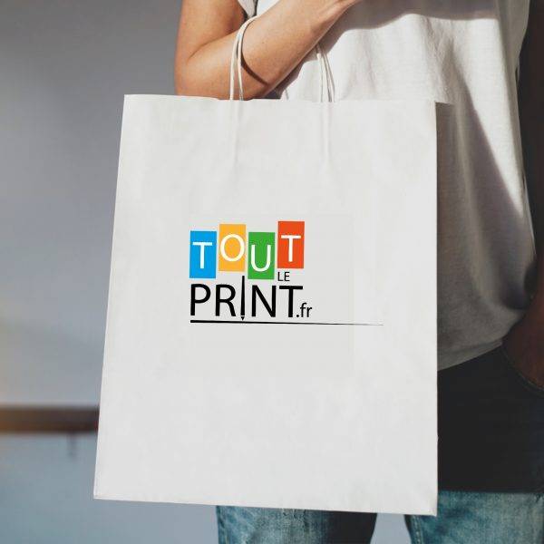 Sacs kraft impression quadri personnalisé - Objets Publicitaires