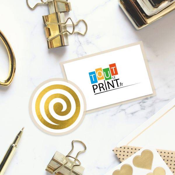 Stickers avec finitions exclusives personnalisé - Adhesifs petits formats