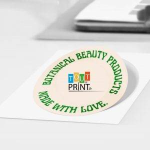 Stickers végans personnalisé - Imprimerie