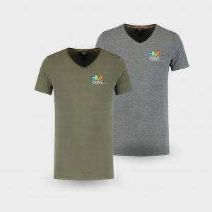 T-shirt col V haut de gamme personnalisé personnalisé - Tee Shirts