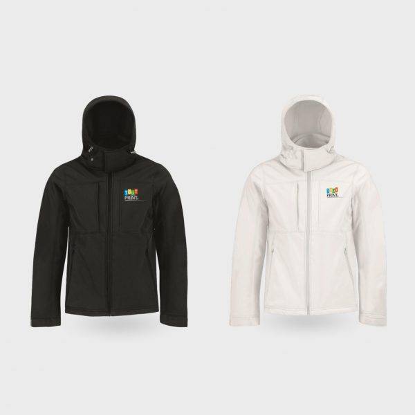 B&C Veste à capuche Softshell Premium personnalisé - Doudoune veste polaire