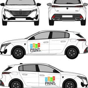 flocage voiture 308 peugeot toutleprint