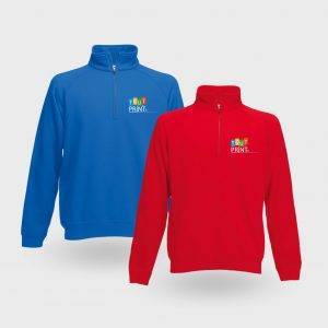 Fruit of the Loom Pull à col zippé de qualité supérieure personnalisé - Sweats
