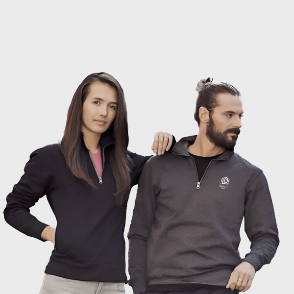 Pull col zippé premium (grandes quantités) personnalisé - Sweats