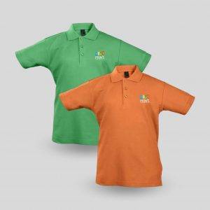 T-shirt boutonné à col polo pour enfants personnalisé - Polos