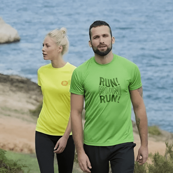 T-shirt de sport à manches courtes Clique personnalisé - Tee Shirts