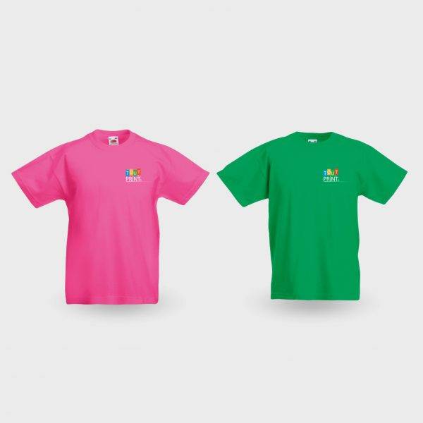 T-shirt léger à col ras du cou pour enfants personnalisé - Tee Shirts