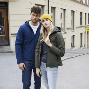 Veste à capuche softshell doublée personnalisé - Doudoune veste polaire
