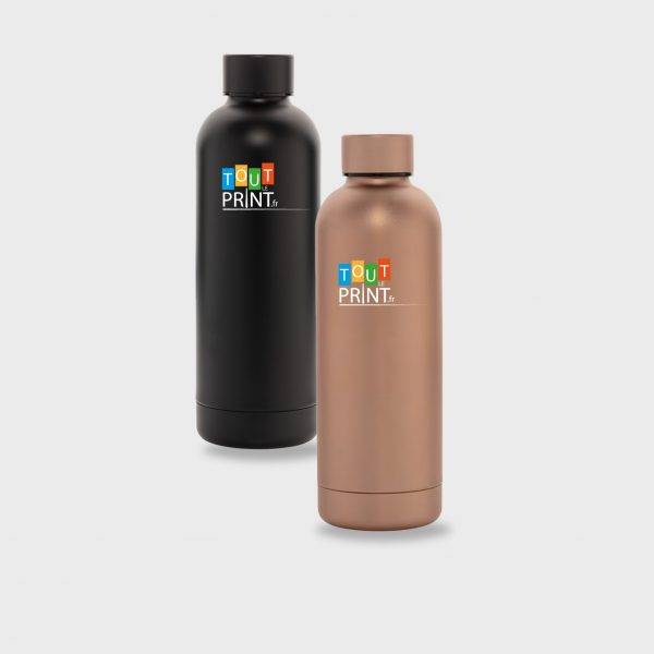 Bouteille isotherme 500ml en acier inoxydable recyclé RCS personnalisé - Bouteilles