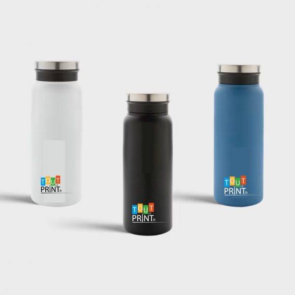 Bouteille isotherme en acier inoxydable recyclé RCS | 600 ml personnalisé - Bouteilles