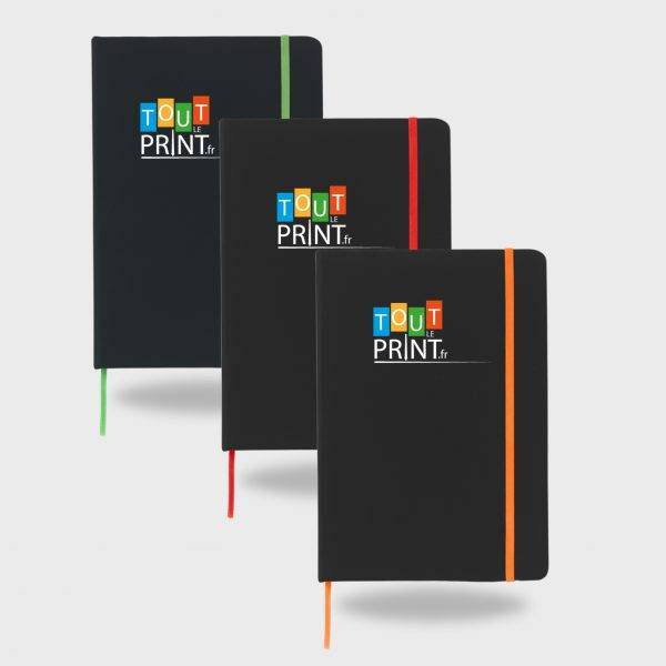 Carnet A5 noir budget personnalisé - Carnets