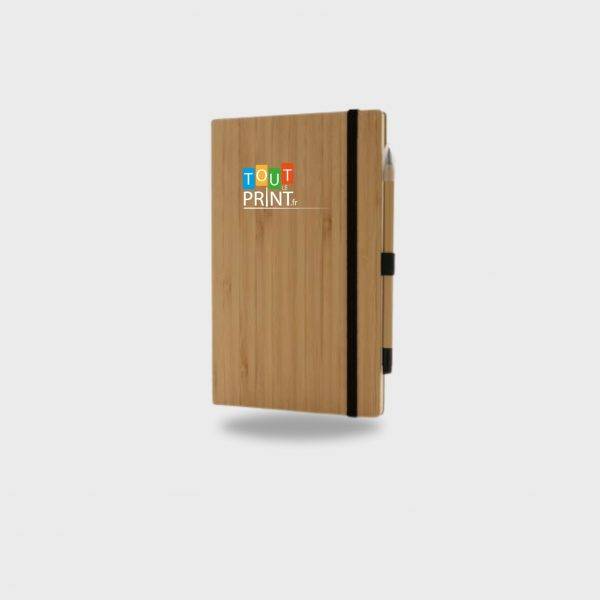 Carnet de notes A5 Bambou avec crayon infini personnalisé - Carnets